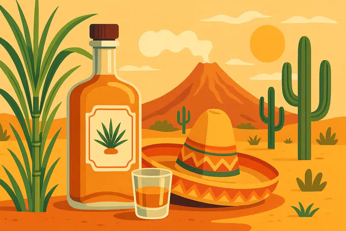 Alla scoperta della Charanda, lo sconosciuto rum messicano. Illustrazione blog per articolo a cura di Leonardo Pinto.