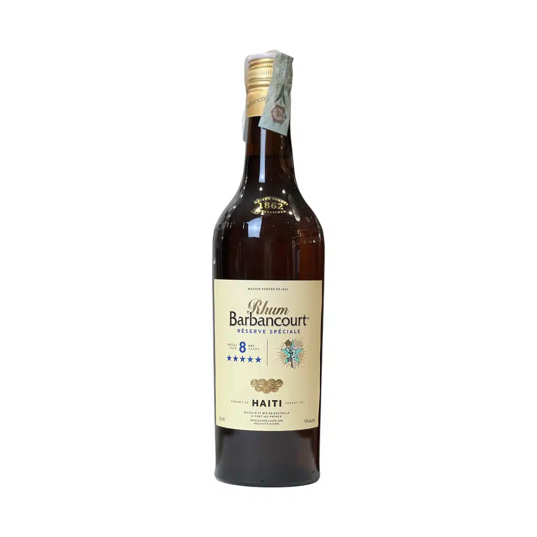 Barbancourt 5 stars 8 ans Haiti Pure Cane Rhum