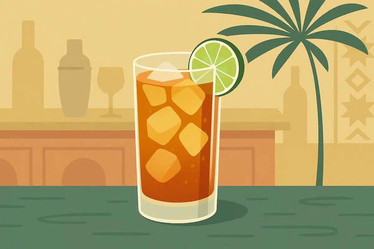 Caribbean Drink- Rum Buck. Illustrazione. Blog Leonardo Pinto. Isla de Rum.