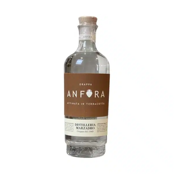 Marzadro Anfora Grappa Giovane affinata in terracotta