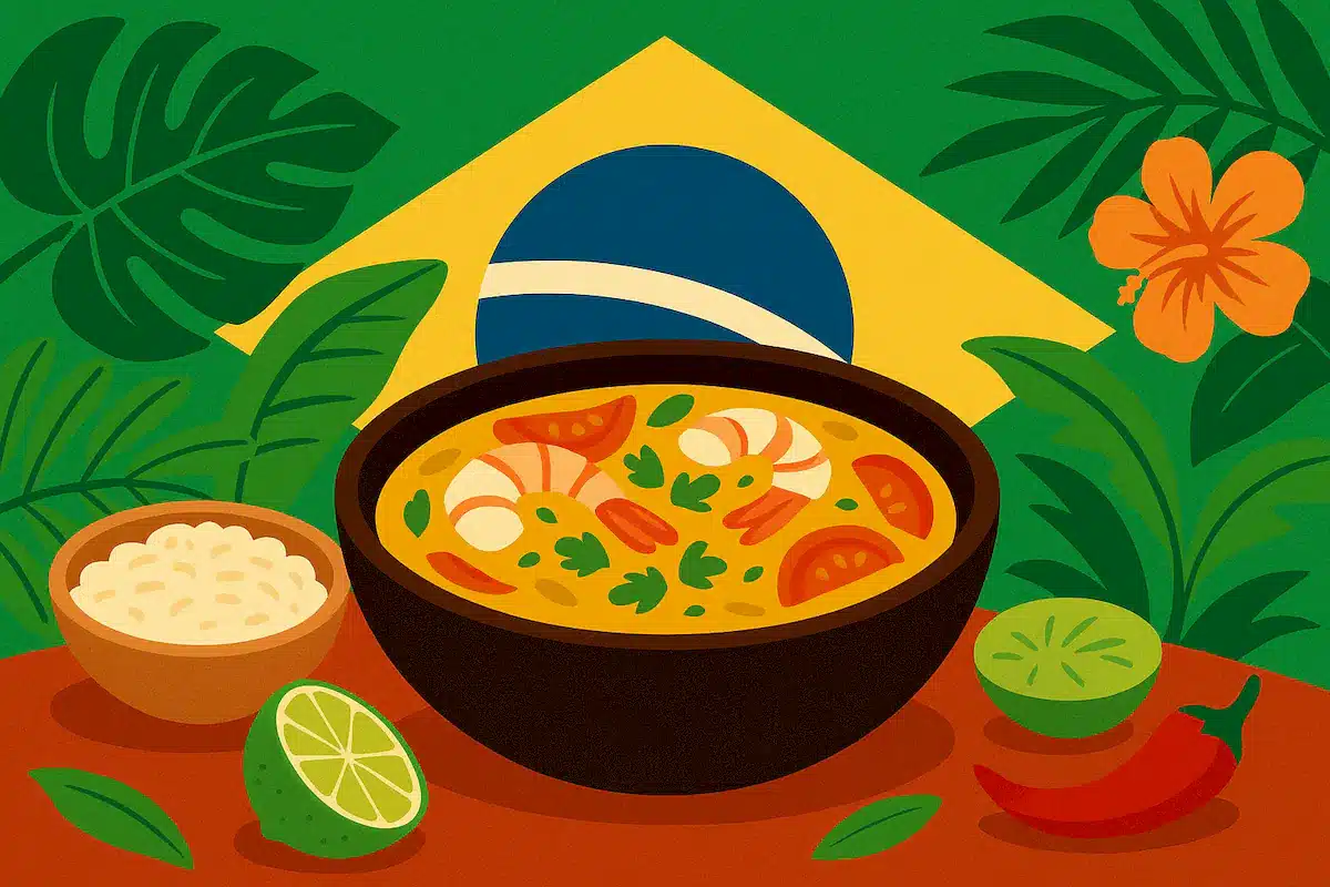 RUM E CUCINA- Moqueca, Brasile. Illustrazione. Blog Leonardo Pinto. Isla de Rum.