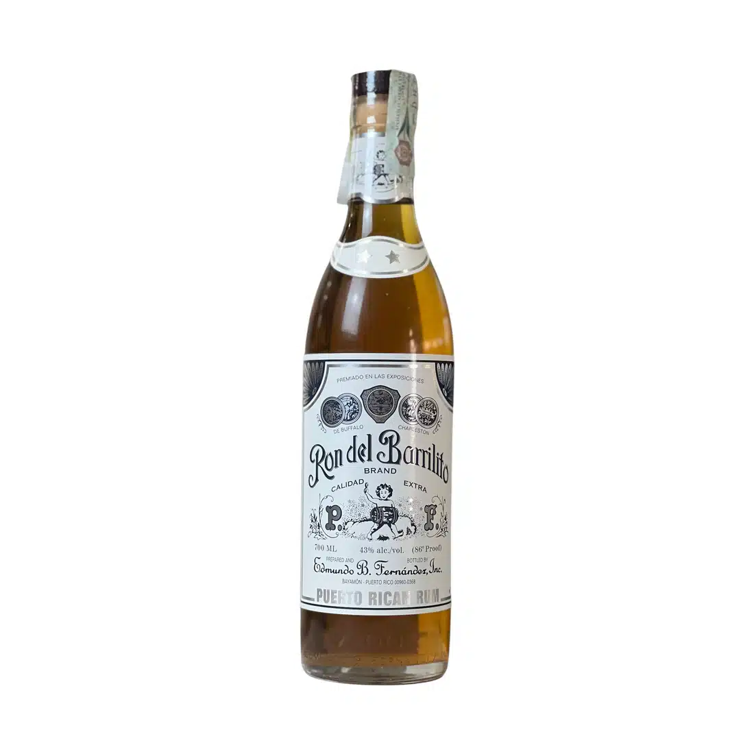 Ron Del Barrilito 2 stars Calidad Extra Portorico Rum
