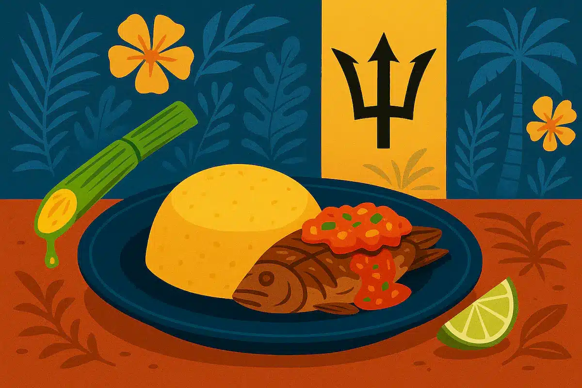 Rum e Cucina- Cou-Cou, Barbados. Illustrazione. Blog Leonardo Pinto. Isla de Rum.