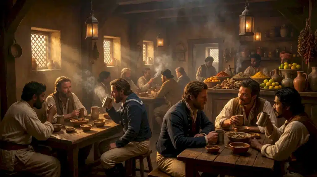 Il punch consumato nelle taverne di Surat